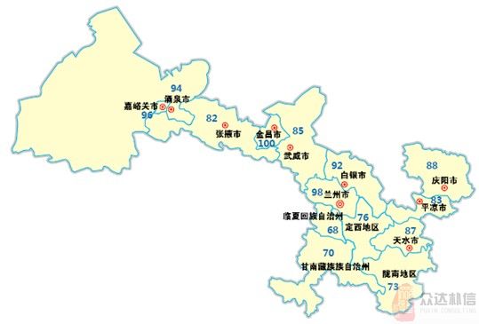 2011年众达朴信薪酬地图发布—甘肃地区
